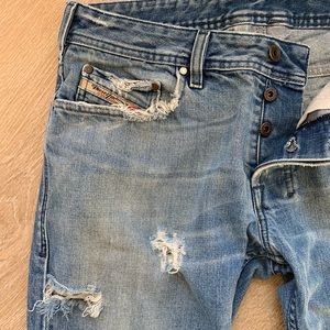 DIESEL Button Fly Zathan Jeans